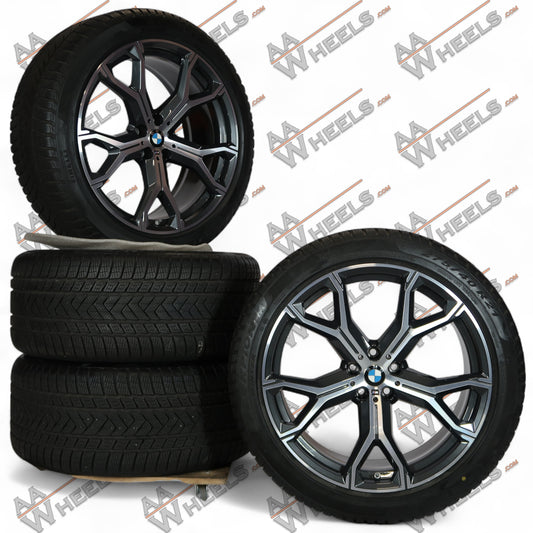 BMW X5 X6 G05 G06 741M 21 inch originele velgen 8071998 | 8071999 | Winterbanden