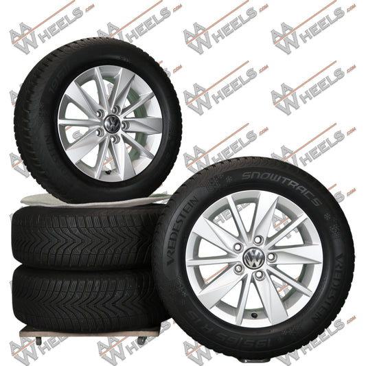 Winterbanden met 15 inch lichtmetalen velgen, dubbele set