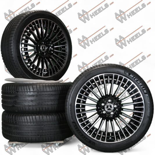 Mercedes EQC N293 AMG Multispaaks 21 inch originele velgen A2934011000 | A2934011100 | Zomerbanden