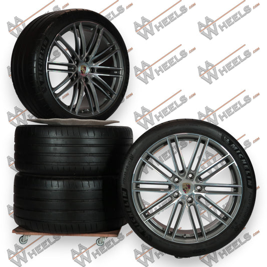 Porsche Panamera 971 G2 Turbo IV 21 inch originele velgen 971601025AB | 971601025AC | Zomerbanden