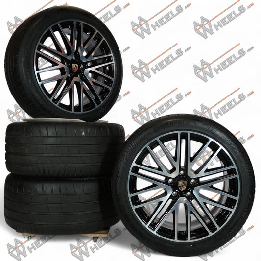 Porsche Cayenne E3 II Turbo 22 inch originele velgen 9Y0601025DR | 9Y0601025DS | Zomerbanden