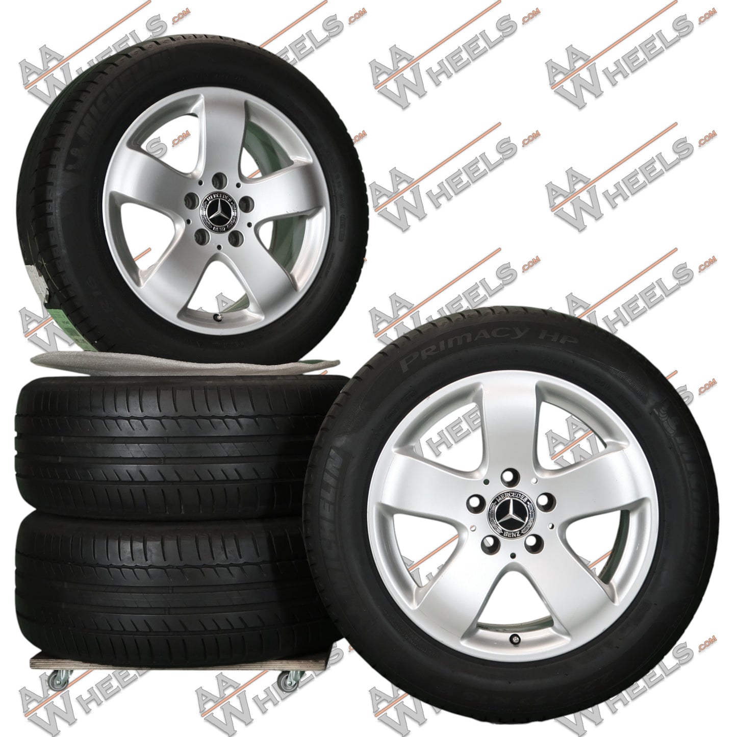 Mercedes E Klasse W211 16 inch originele velgen A2114014502 | Zomerbanden
