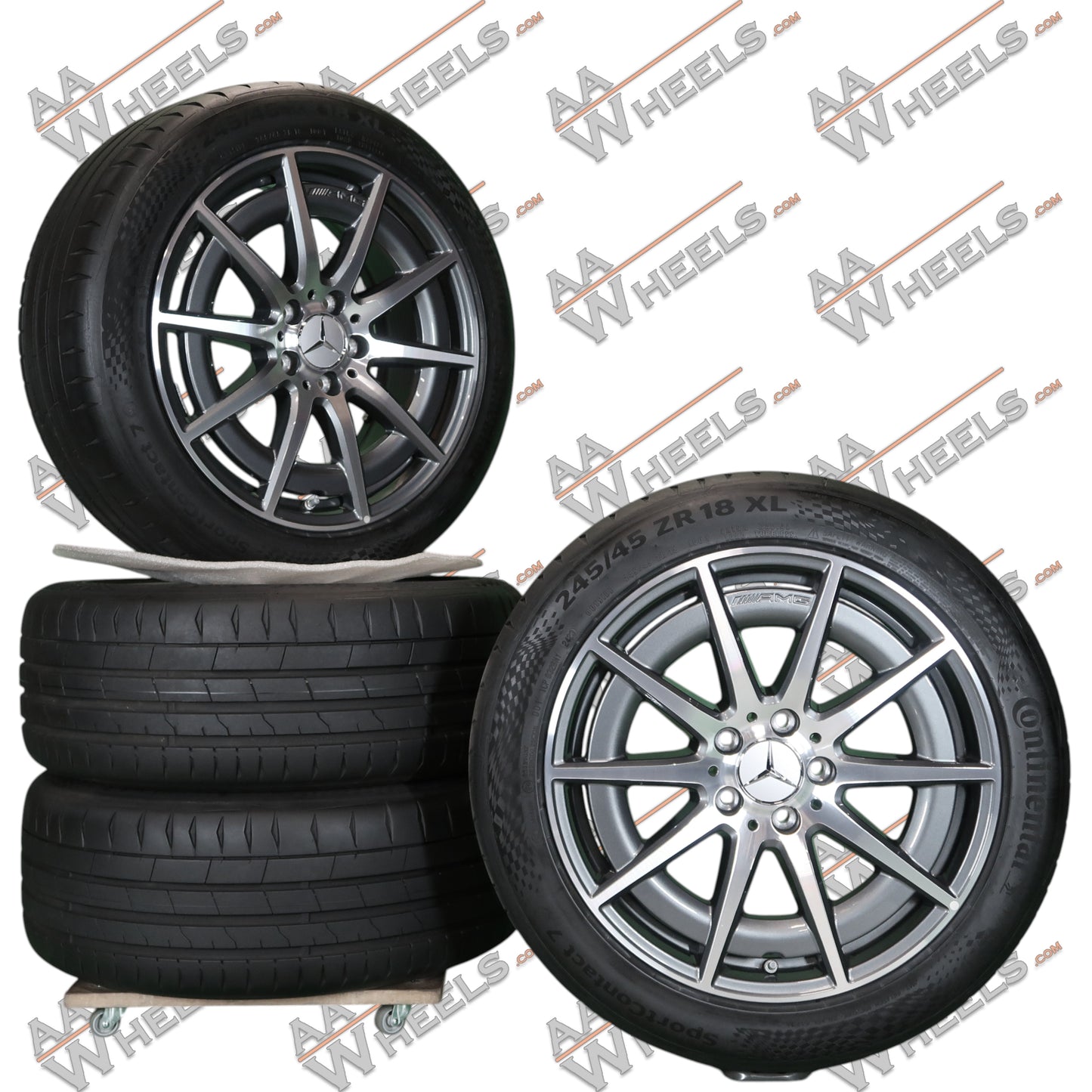Mercedes C klasse C43 AMG W206 AMG 18 inch originele velgen A2064012100 | Zomerbanden