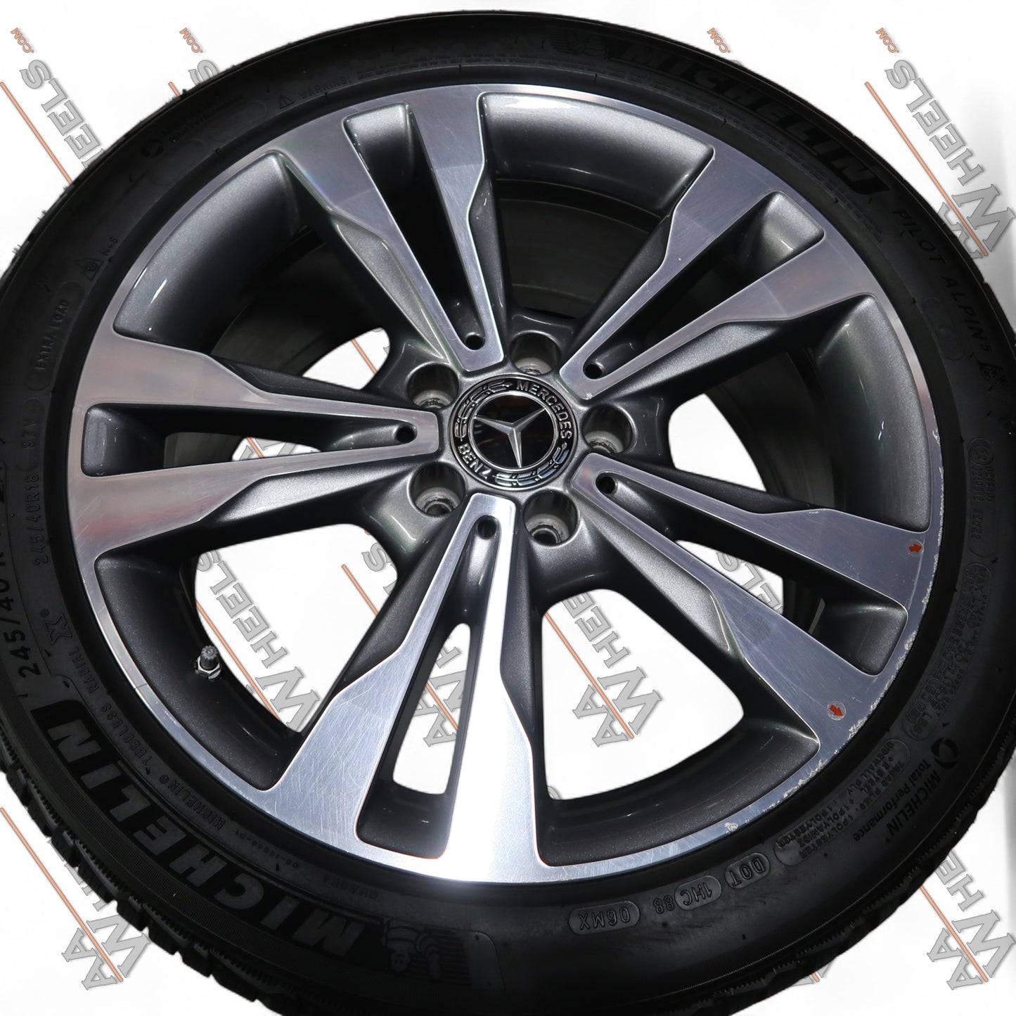 Mercedes C Klasse W205 18 inch originele velgen A2054012802 | A2054012902 | Winterbanden