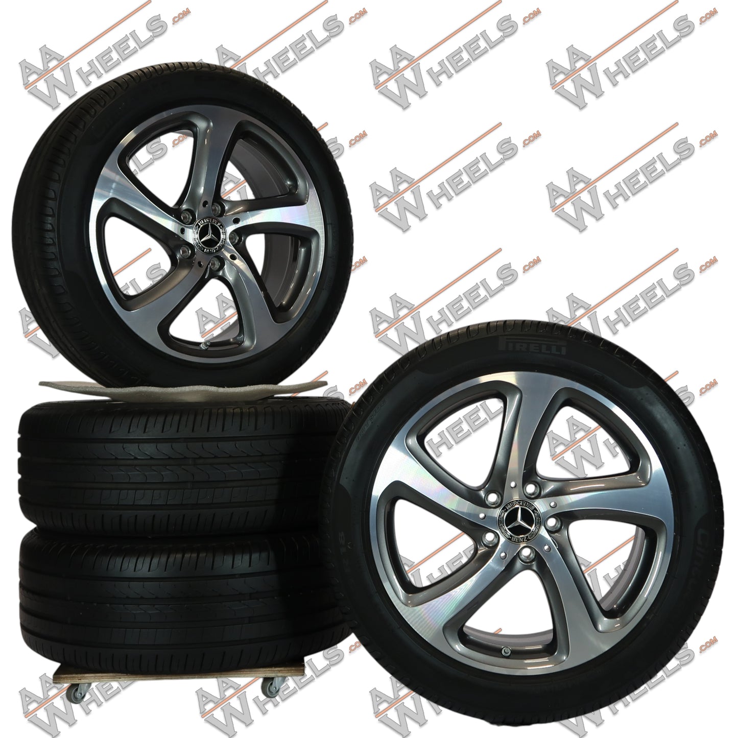 Mercedes E Klasse W213 C238 18 inch originele velgen A2134013200 | Zomerbanden