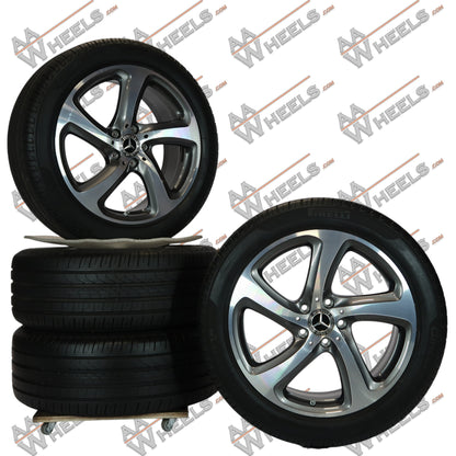 Mercedes E Klasse W213 C238 18 inch originele velgen A2134013200 | Zomerbanden