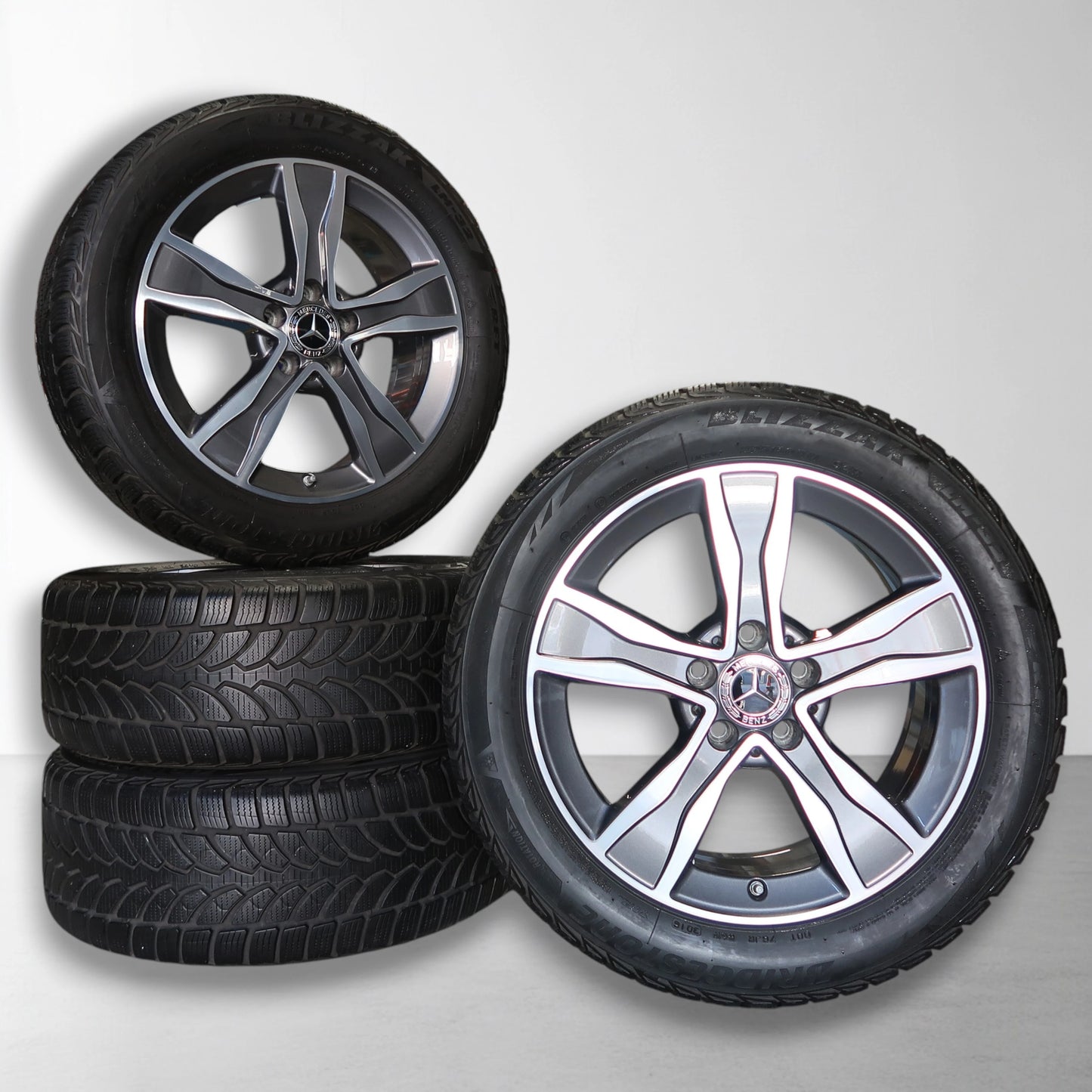 Mercedes C Klasse W205 17 inch originele velgen A2054010800 | Winterbanden