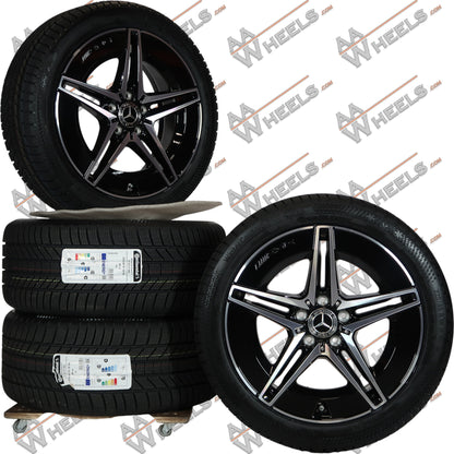 Mercedes C klasse C300e C400e W206 AMG 18 inch originele velgen A2064017600 | A2064016600 | Winterbanden