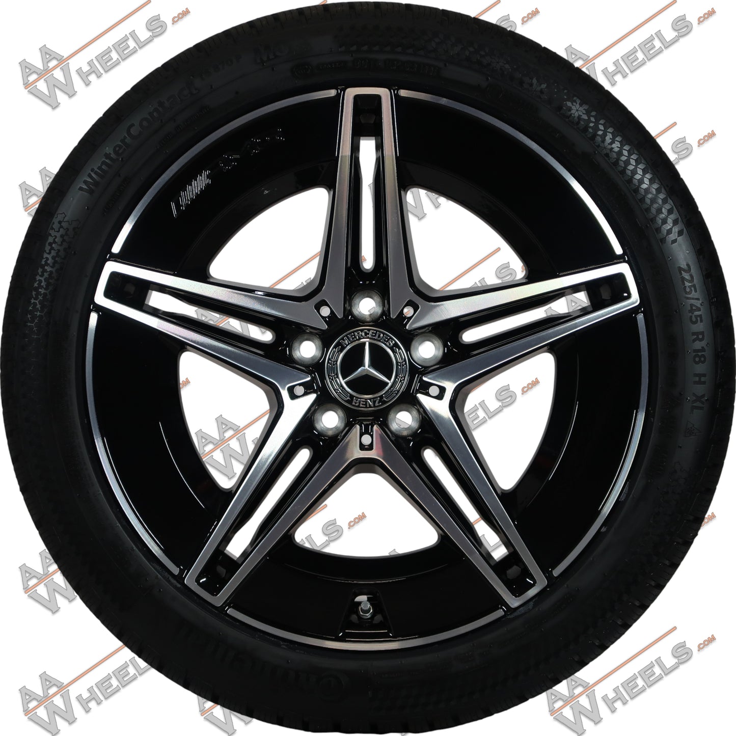 Mercedes C klasse C300e C400e W206 AMG 18 inch originele velgen A2064017600 | A2064016600 | Winterbanden