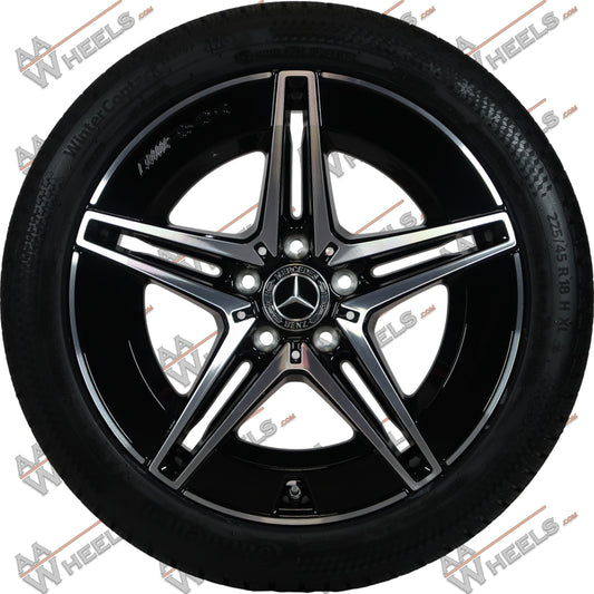 Mercedes C klasse C300e C400e W206 AMG 18 inch originele velgen A2064017600 | A2064016600 | Winterbanden