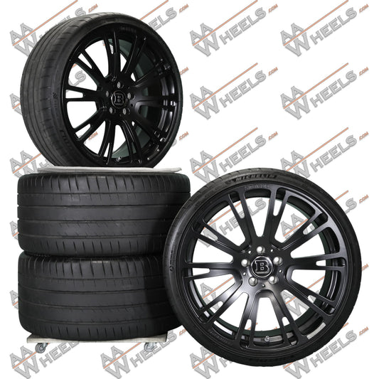 Mercedes C klasse C63 AMG C205 Brabus 20/21 inch originele velgen R12-900-45 | R12-051-50 | Zomerbanden