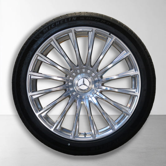 Mercedes S Klasse S63 AMG W223 21 inch originele velgen A2234012500 | A2234012600 | Zomerbanden