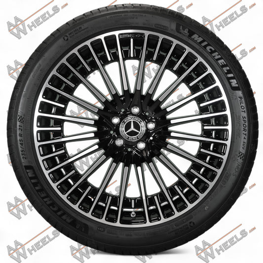 Mercedes EQC W293 AMG Multispaaks 21 inch originele velgen A2934011000 | A2934011100 | Zomerbanden