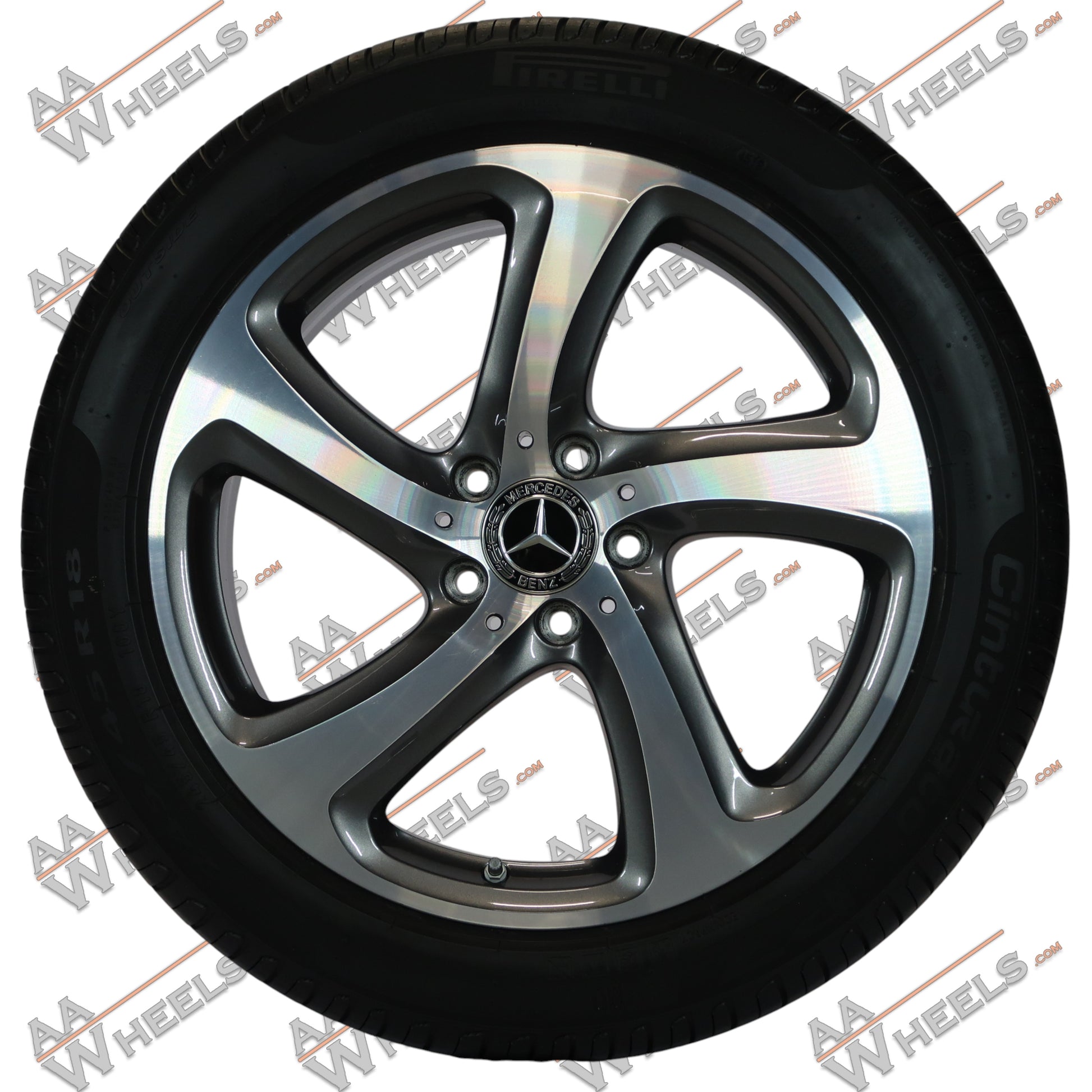 Mercedes E Klasse W213 C238 18 inch originele velgen A2134013200 | Zomerbanden