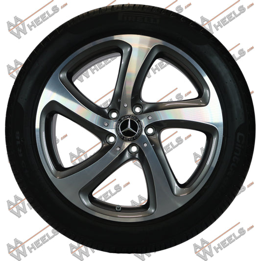 Mercedes E Klasse W213 C238 18 inch originele velgen A2134013200 | Zomerbanden