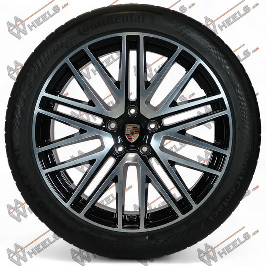 Porsche Cayenne E3 II Turbo Design 22 inch originele velgen 9Y0601025DR | 9Y0601025DS | Zomerbanden