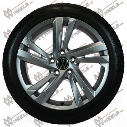 Volkswagen Golf 8 Valencia 17 inch originele velgen 5H0601025AF | All Season banden