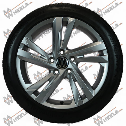 Volkswagen Golf 8 Valencia 17 inch originele velgen 5H0601025AF | All Season banden