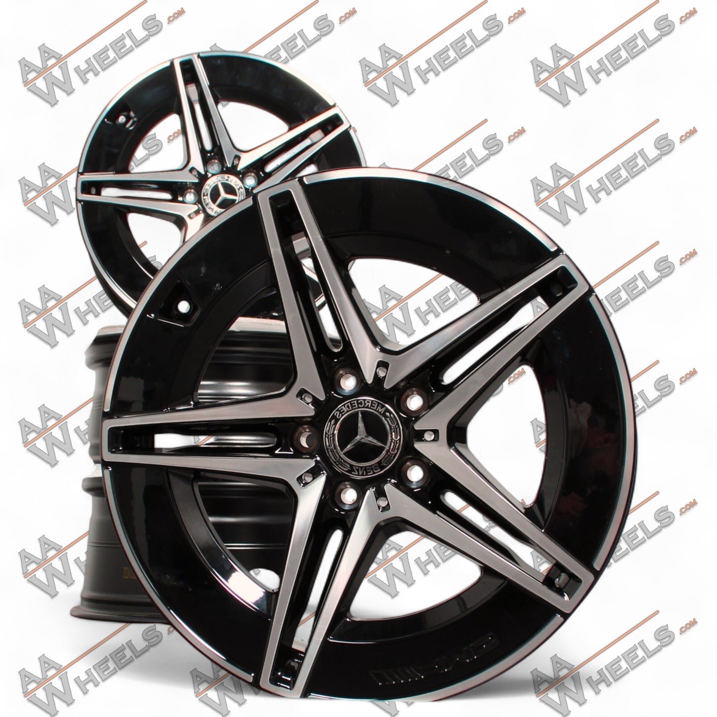 Mercedes C klasse C300e C400e C300de W206 AMG 19 inch originele velgen A2064017600 | A2064016600